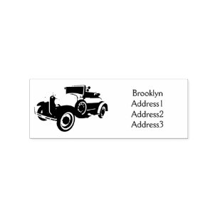 Sello De Caucho Auto amarillo clásico 1931
