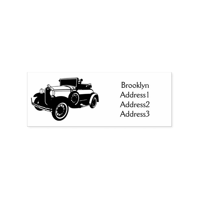 Sello De Caucho Auto amarillo clásico 1931 (Impresión)