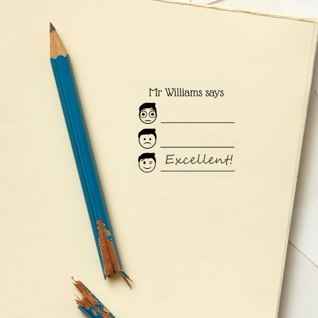 Sello De Caucho Avalidación de Emojis de nombre de profesor person (Subido por el creador)