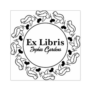 Sello De Caucho Aves de amor