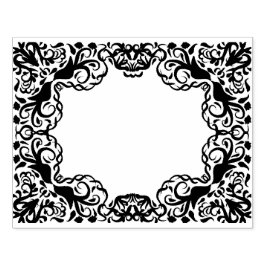 Sello De Caucho Aves de marco románticas