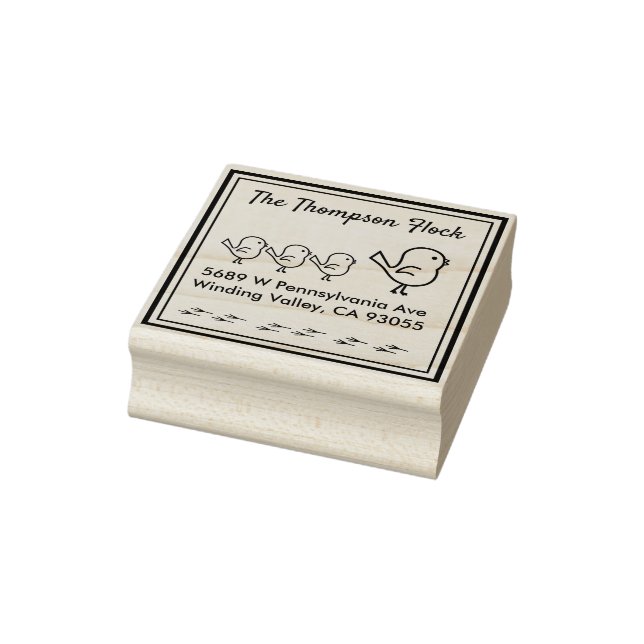 Sello De Caucho Aves rías personalizadas (Sello)