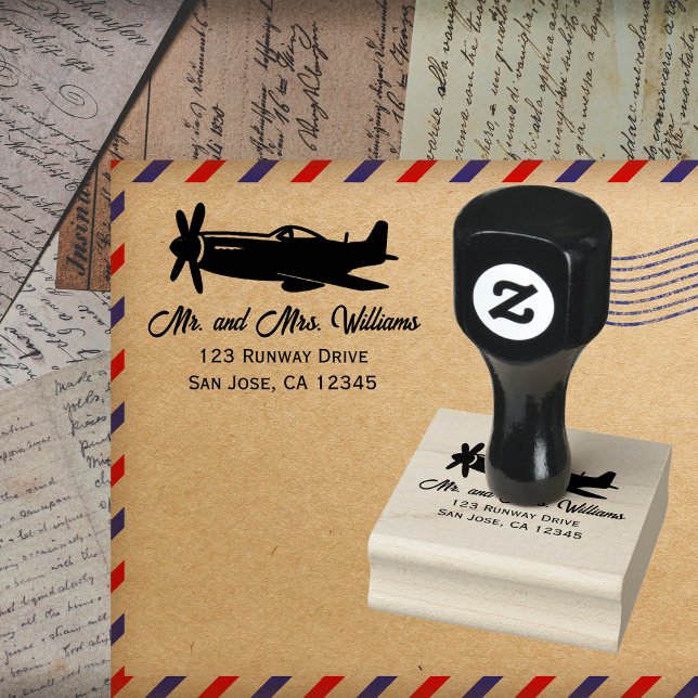 Sello De Caucho Avión piloto Guay P-51 de Mustang (Subido por el creador)