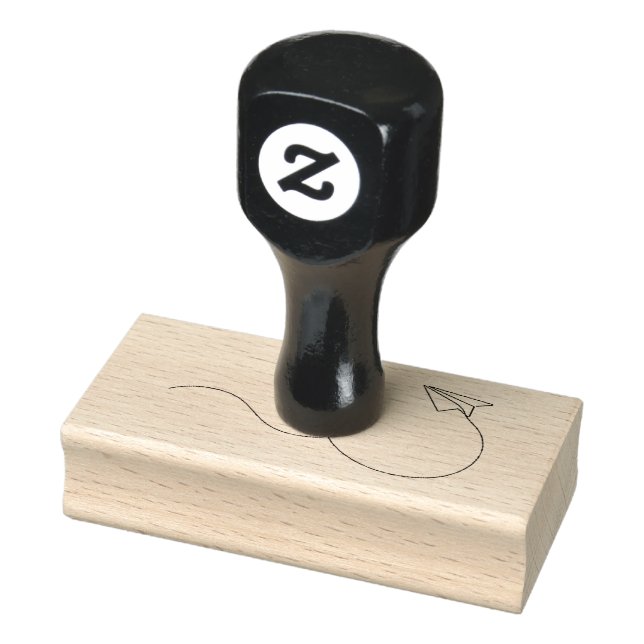 Sello De Caucho avión volante dibujado a mano (Sello)