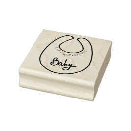 Sello De Caucho Baby Bib