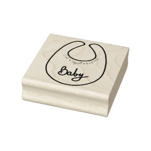 Sello De Caucho Baby Bib