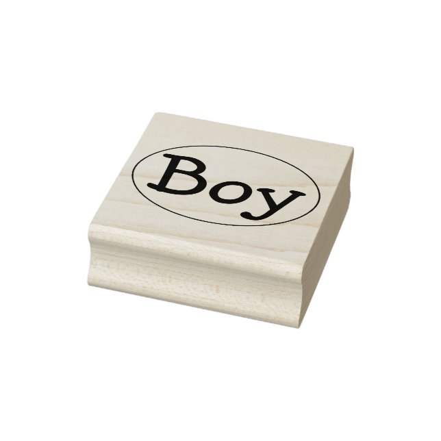 Sello De Caucho Baby Boy Oval (Sello)