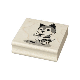 Sello De Caucho Baby Raccoon