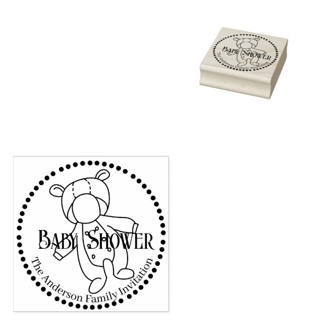 Sello De Caucho Baby Shower Baby Wear Rubber Stamp (Sellado)