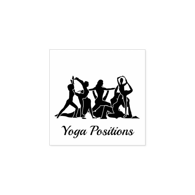 Sello De Caucho Bailarina de gimnasia de yoga de meditación (Impresión)