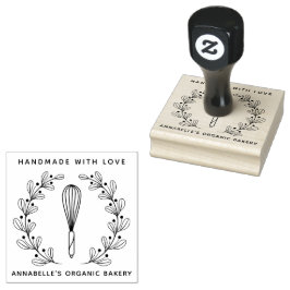 Sello De Caucho Bakery Whisk Wreath