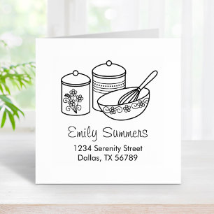 Sello De Caucho Baking - Mezcla de Bowl, Whisker, dirección de lat