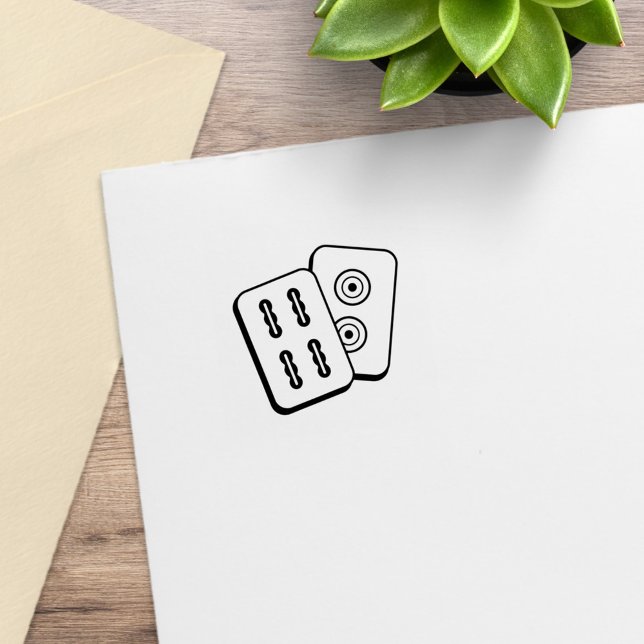 Sello De Caucho Baldosas de juego Mah-Jongg 1x1 (Subido por el creador)