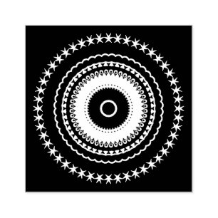 Sello De Caucho Baldosas Mandalaic