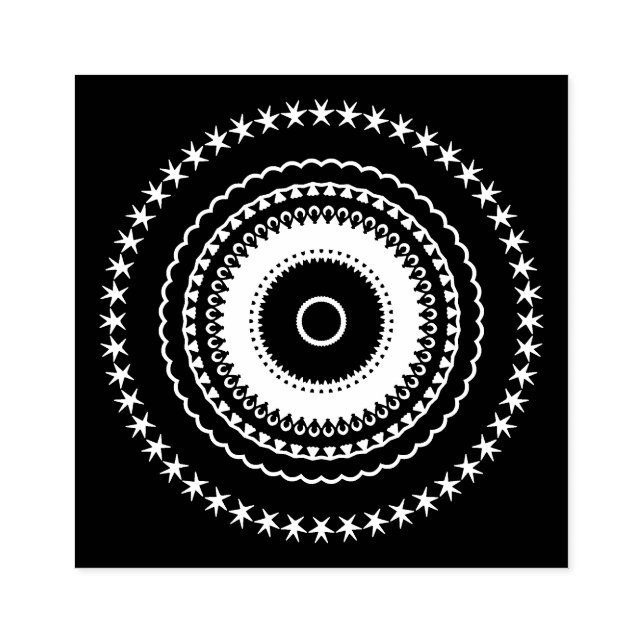 Sello De Caucho Baldosas Mandalaic (Impresión)