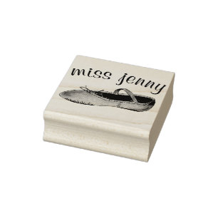 Sello De Caucho Ballet Shoe Dance Teacher Ballerina Personalizada