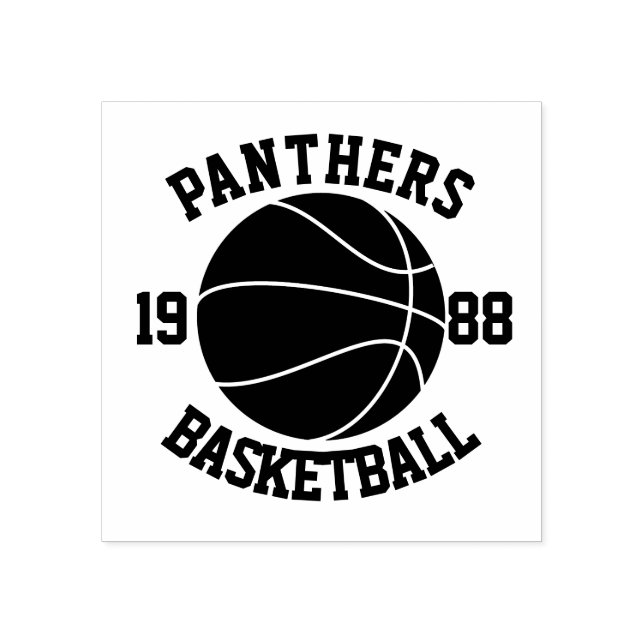 Sello De Caucho Baloncesto de equipo (Impresión)
