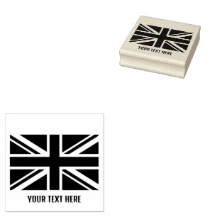 Sello De Caucho Bandera británica de moda personalizada