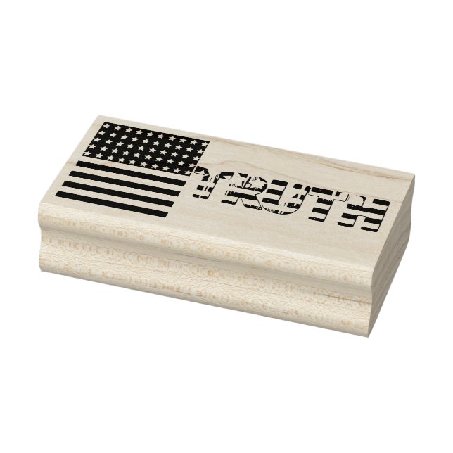 Sello De Caucho Bandera estadounidense - Verdad (Sello)
