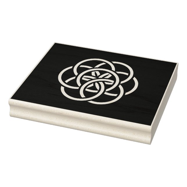 Sello De Caucho Bandera internacional del planeta Tierra (Sello)