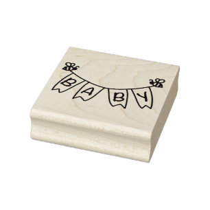 Sello De Caucho Banner para bebé Bumblebee