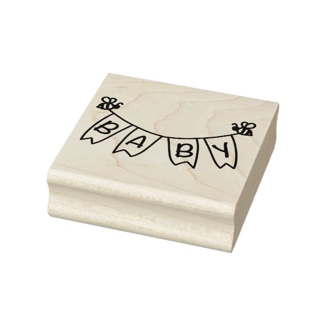 Sello De Caucho Banner para bebé Bumblebee (Sello)