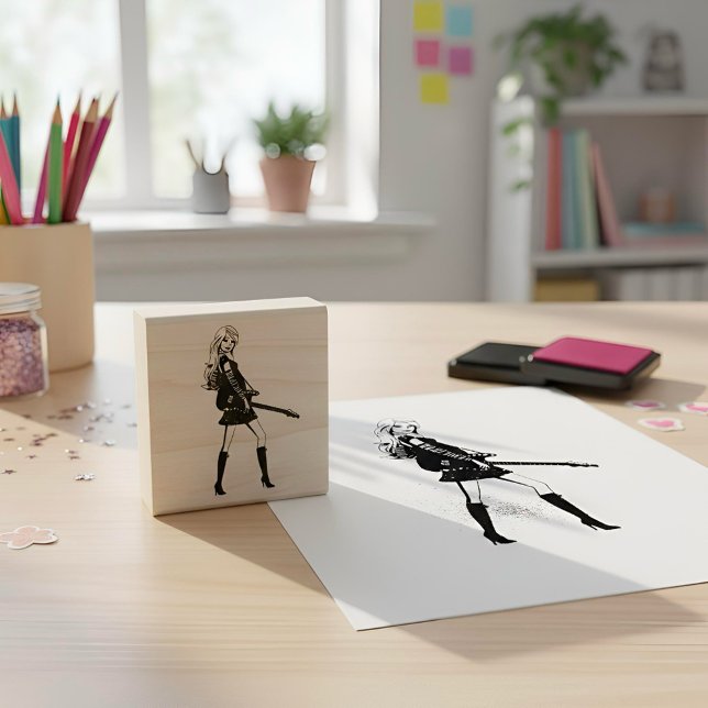 Sello De Caucho Barbie Rubber Stamp (Subido por el creador)