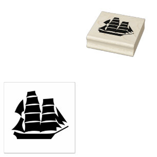Sello De Caucho Barco de Vela
