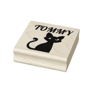 SELLO DE CAUCHO BASTIDORES DE GOMA DE NOMBRE PERSONALIZADO DE CAT 