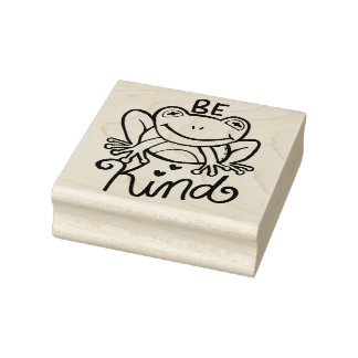 Sello De Caucho Be Kind Frog