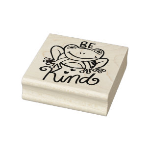 Sello De Caucho Be Kind Frog