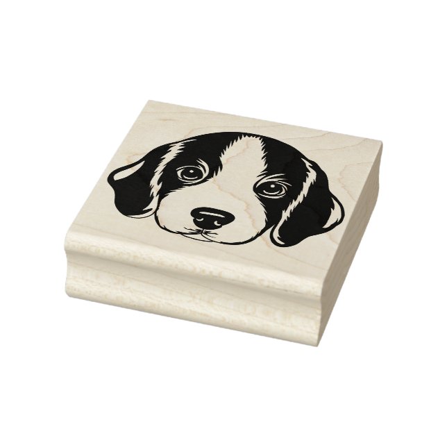 Sello De Caucho Beagle Puppy Face Dog (Sello)