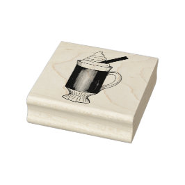 Sello De Caucho Bebida de vacaciones de bebida caliente de Rum dur