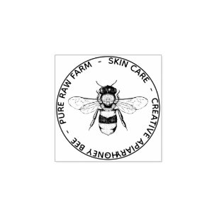 Sello De Caucho Bee Apiary Skincare Pure Raw