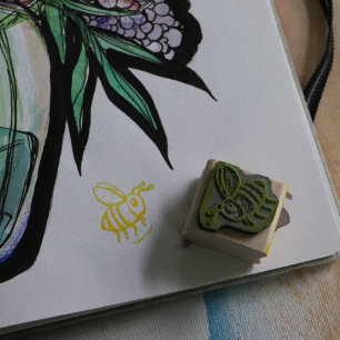 Sello De Caucho Bee Love Cute beekeeper Lovers Bees Art