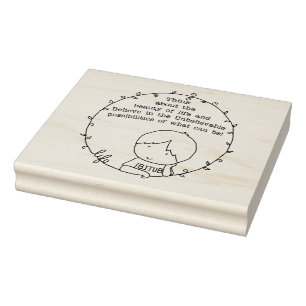 Sello De Caucho Belleza de la vida