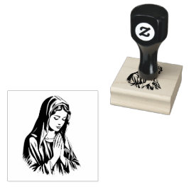 Sello De Caucho Bendita Virgen Madre María Católica Religiosa