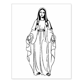 Sello De Caucho Bendita Virgen María Estrella de caucho católica