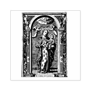 Sello De Caucho Bendita Virgen María Jesús Religioso