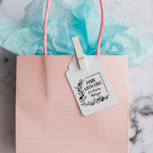 Sello De Caucho Berry Twigs Square Frame Hecho Con Amor