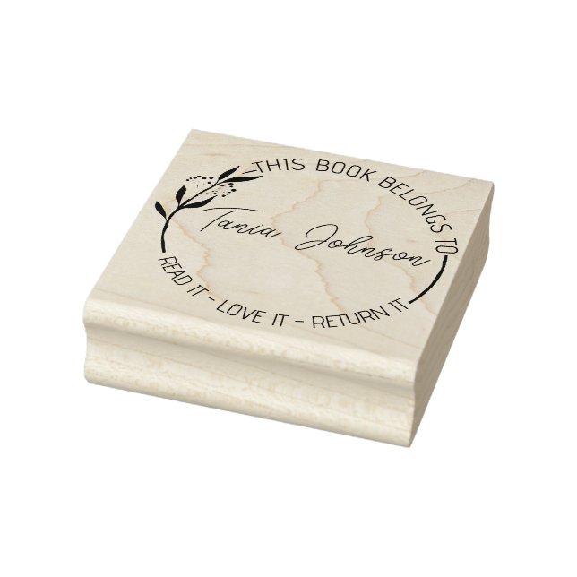 Sello De Caucho Biblioteca de libros plancha de biblioteca Persona (Sello)