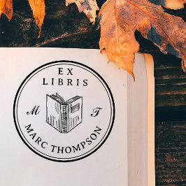 Sello De Caucho Biblioteca de monografías clásicas del libro abier