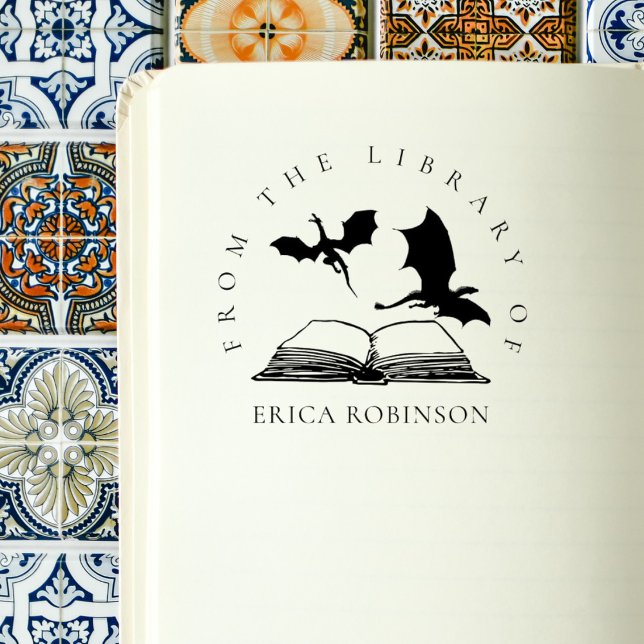 Sello De Caucho Biblioteca de nombres personalizados del libro de  (Subido por el creador)