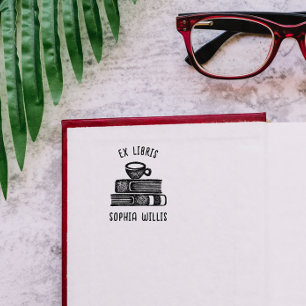 Sello De Caucho Biblioteca del libro Ex Libris de Personalizados d