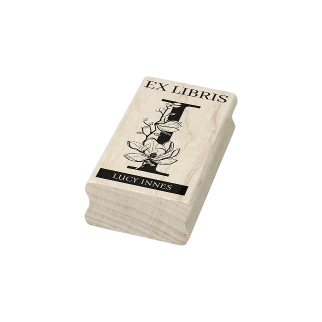 Sello De Caucho Biblioteca del libro libris EX monograma I (Sello)