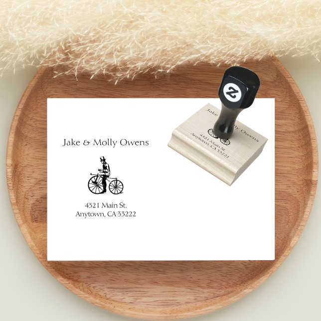 Sello De Caucho Bicicleta de época personalizada (Subido por el creador)