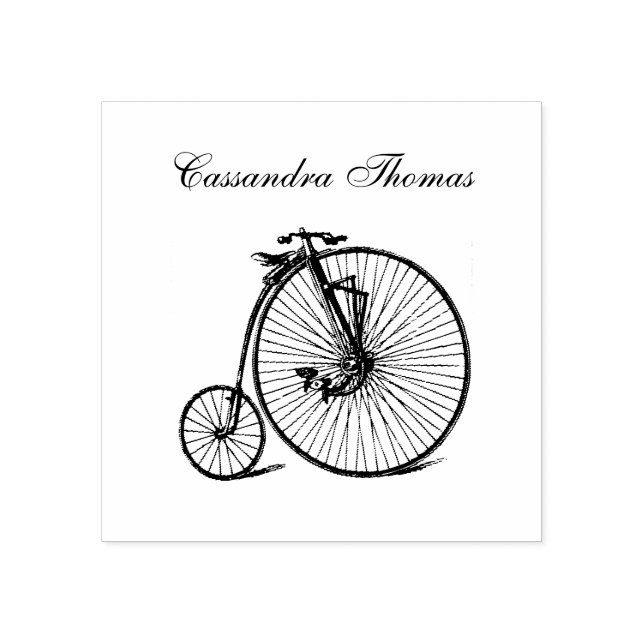 Sello De Caucho Bicicleta para bicicletas de avituallamiento Vinta (Impresión)