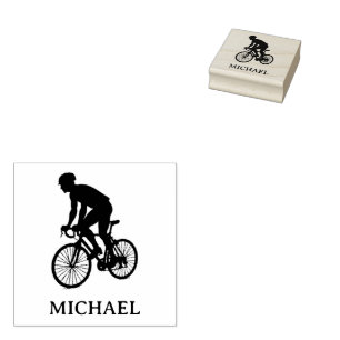 Sello De Caucho Bicicleta personalizada