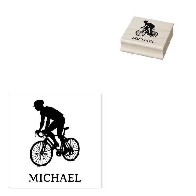 Sello De Caucho Bicicleta personalizada (Sellado)