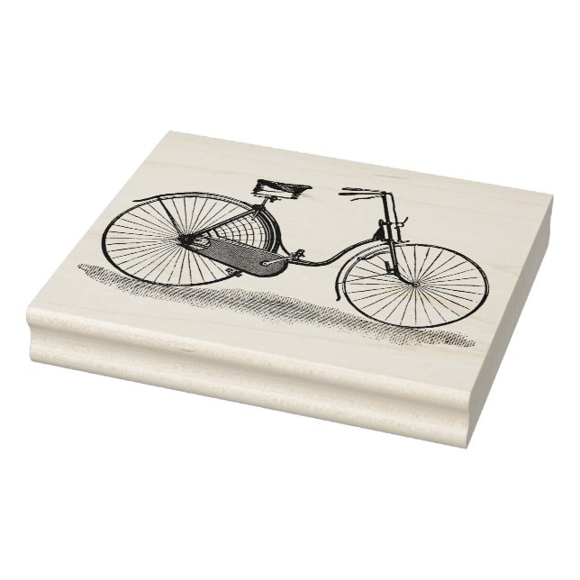 Sello De Caucho Bicicleta Vintage Ladies (Sello)